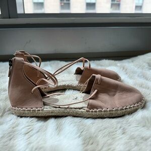 NWOT Eileen Fisher Zip Back Espadrille, Size 6